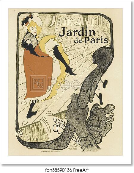 Free art print of Le Jardin de Paris "Jane Avril". by Henri De Toulouse-Lautrec Free art print of Le Jardin de Paris "Jane Avril". by Henri De Toulouse-Lautrec