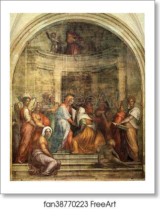 Free art print of The Visitation by Jacopo Carrucci, Known As Pontormo