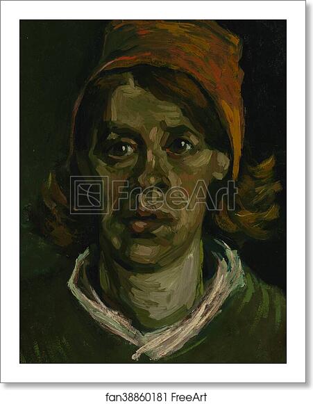 Free art print of Head of a woman by Vincent Van Gogh Free art print of Head of a woman by Vincent Van Gogh