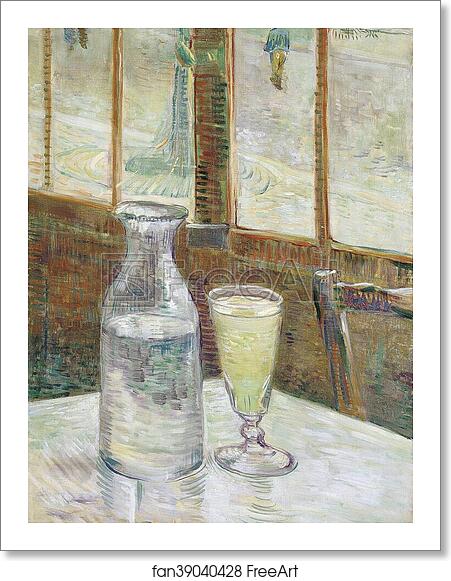 Free art print of Café table with absinth by Vincent Van Gogh Free art print of Café table with absinth by Vincent Van Gogh