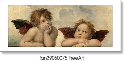 Free art print of Sistine Madonna (Cherubini Detail) by Raphael Free art print of Sistine Madonna (Cherubini Detail) by Raphael