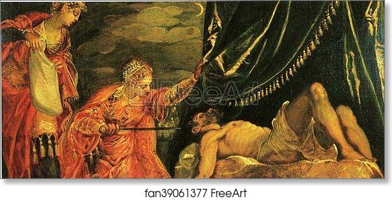 Free art print of Judith and Holofernes by Jacopo Robusti, Called Tintoretto