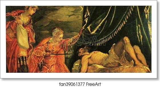 Free art print of Judith and Holofernes by Jacopo Robusti, Called Tintoretto