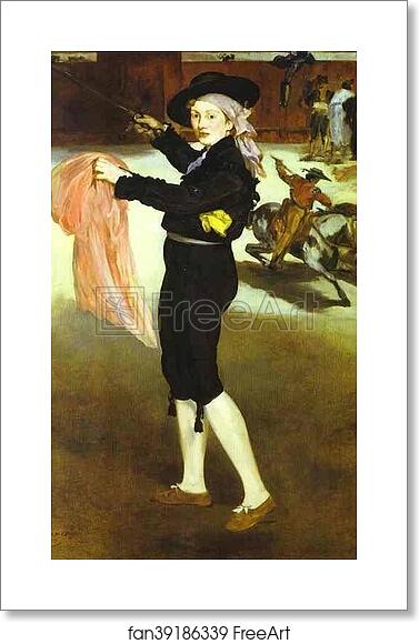 Free art print of Mlle Victorine Meurent in the Costume of an Espada by Edouard Manet
