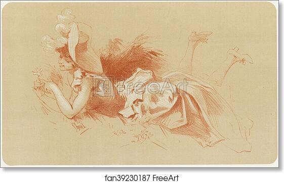 Free art print of Original drawing for Les Maîtres de l’Affiche from issue 25, Dec. 1897 by Jules Chéret