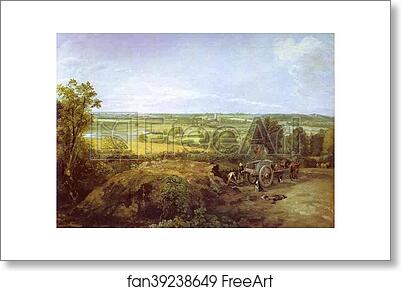 Free art print of View of Dedham by John Constable