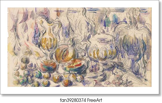 Free art print of Pot and Soup Tureen by Paul Cézanne Free art print of Pot and Soup Tureen by Paul Cézanne