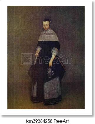 Free art print of Portrait of a Lady by Gerard Terborch