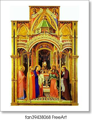 Free art print of The Presentation in the Temple by Ambrogio Lorenzetti
