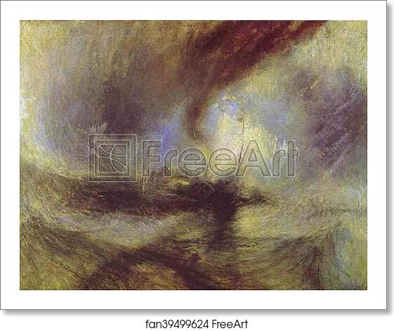 Free art print of Snow Storm - Steam-Boat off a Harbour's Mouth by Joseph Mallord William Turner Free art print of Snow Storm - Steam-Boat off a Harbour's Mouth by Joseph Mallord William Turner