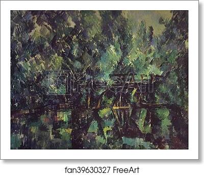 Free art print of Bridge and Pool by Paul Cézanne