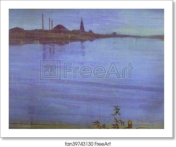 Free art print of Nocturne in Blue and Silver by James Abbott Mcneill Whistler Free art print of Nocturne in Blue and Silver by James Abbott Mcneill Whistler