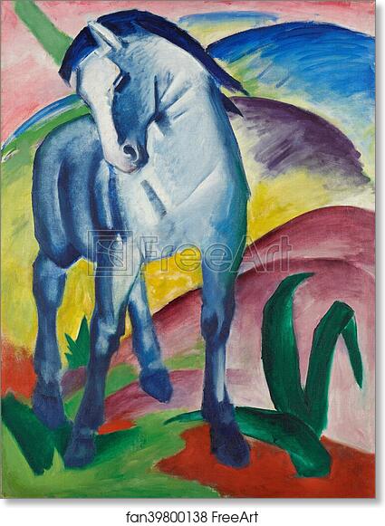 Free art print of Blaues Pferd I by Franz Marc | FreeArt | fan39800138