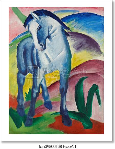 Free art print of Blaues Pferd I by Franz Marc | FreeArt | fan39800138