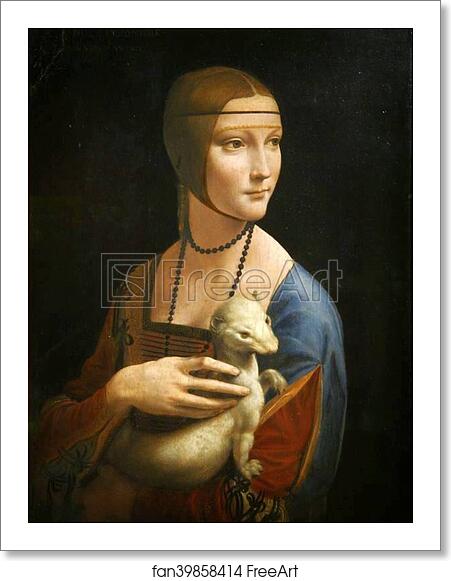 Free art print of Lady with an Ermine (Portrait of Cecilia Gallerani) by Leonardo Da Vinci Free art print of Lady with an Ermine (Portrait of Cecilia Gallerani) by Leonardo Da Vinci