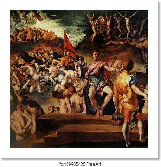 Free art print of Martyrdom of St. Maurice and the Theban Legions by Jacopo Carrucci, Known As Pontormo