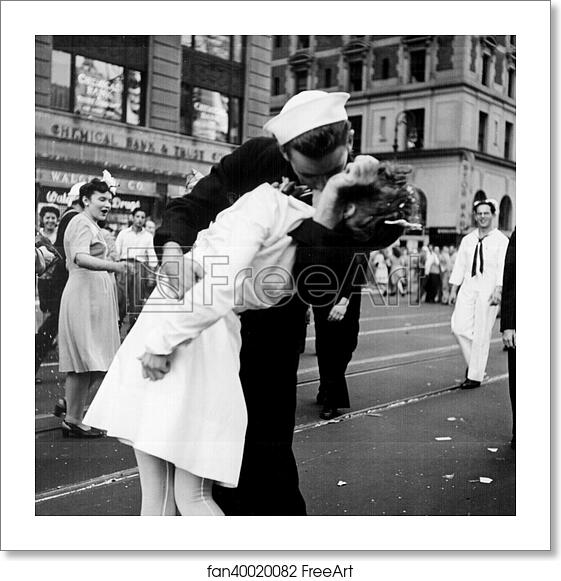Free art print of Kissing the War Goodbye by Lt. Victor Jorgensen Free art print of Kissing the War Goodbye by Lt. Victor Jorgensen