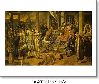 Free art print of Pugachev's Judgment by Vasily Perov