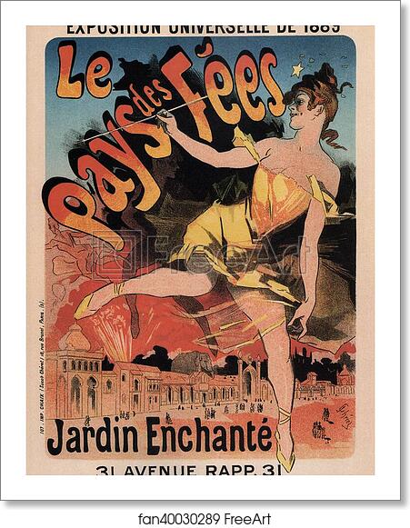 Free art print of Le Pays des Fées by Jules Chéret Free art print of Le Pays des Fées by Jules Chéret
