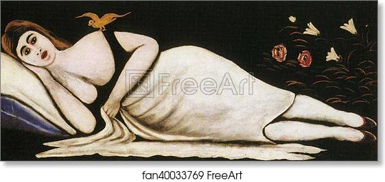 Free art print of Ortachali Beauty by Niko Pirosmani