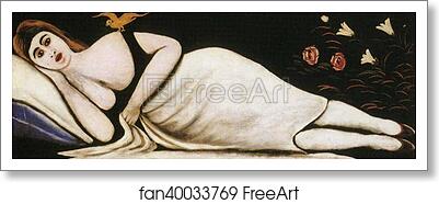 Free art print of Ortachali Beauty by Niko Pirosmani Free art print of Ortachali Beauty by Niko Pirosmani