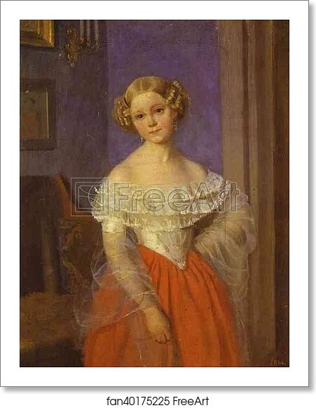 Free art print of Portrait of O. I. Demoncalle by Pavel Fedotov Free art print of Portrait of O. I. Demoncalle by Pavel Fedotov