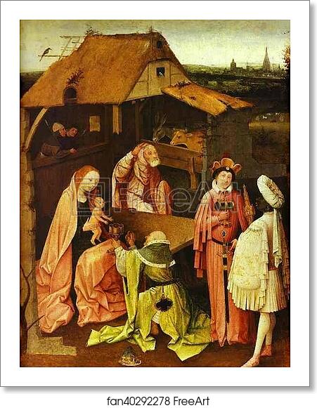 Free art print of Epiphany by Hieronymus Bosch