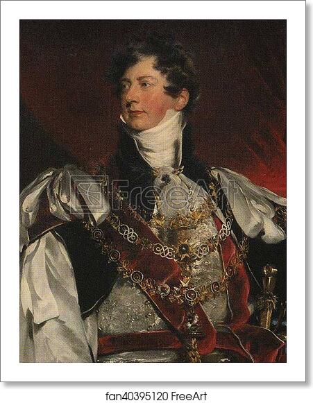 Free art print of The Prince Regent in Garter Robes. Detail by Sir Thomas Lawrence Free art print of The Prince Regent in Garter Robes. Detail by Sir Thomas Lawrence