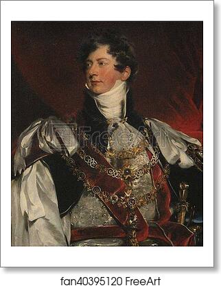 Free art print of The Prince Regent in Garter Robes. Detail by Sir Thomas Lawrence Free art print of The Prince Regent in Garter Robes. Detail by Sir Thomas Lawrence