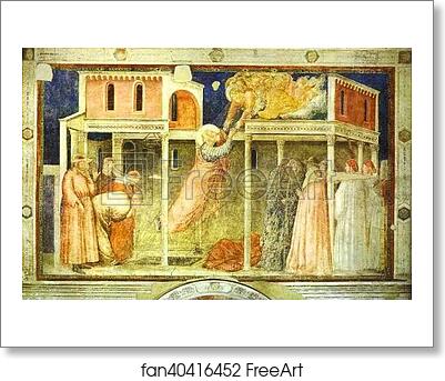 Free art print of Ascention of John the Evangelist by Giotto