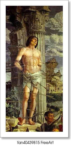 Free art print of St. Sebastian by Andrea Mantegna Free art print of St. Sebastian by Andrea Mantegna