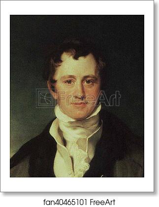 Free art print of Sir Humphry Davy (1778-1829). Detail by Sir Thomas Lawrence
