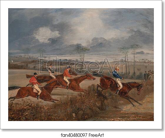 Free art print of Scenes from a steeplechase: Taking a Hedge by Henry Thomas Alken Free art print of Scenes from a steeplechase: Taking a Hedge by Henry Thomas Alken