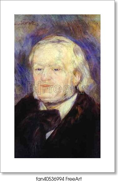 Free art print of Portrait of Richard Wagner by Pierre-Auguste Renoir