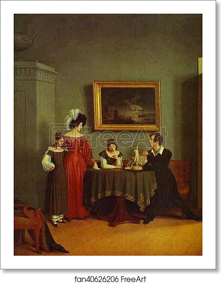 Free art print of Self-Portrait with Family. Detail by Count Feodor Tolstoy Free art print of Self-Portrait with Family. Detail by Count Feodor Tolstoy