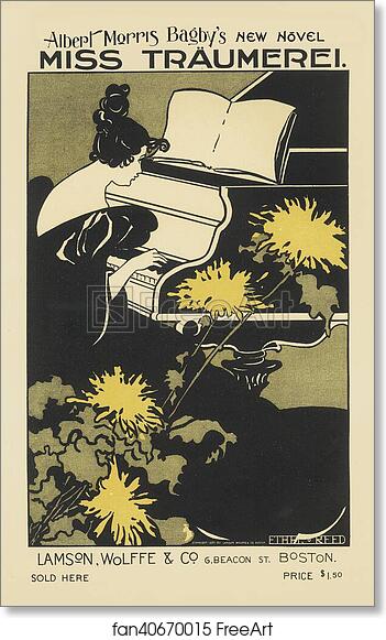 Free art print of Le roman "Miss Träumerei". by Ethel Reed