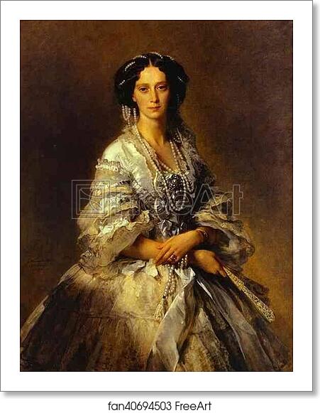 Free art print of Portrait of Empress Maria Alexandrovna by Franz Xavier Winterhalter