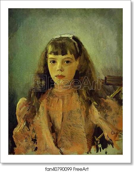 Free art print of Portrait of Grand Duchess Olga Alexandrovna by Valentin Serov