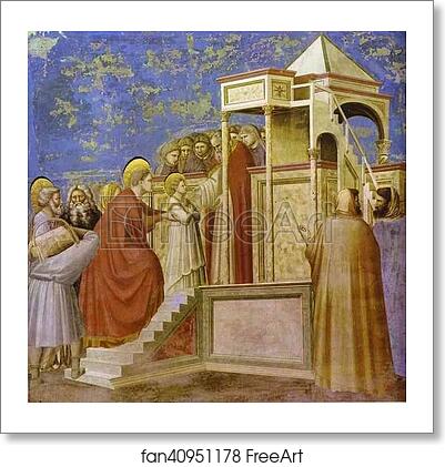 Free art print of Presentation at the Temple by Giotto