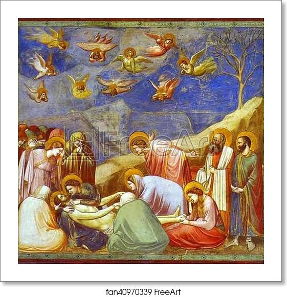 Free art print of Lamentation by Giotto