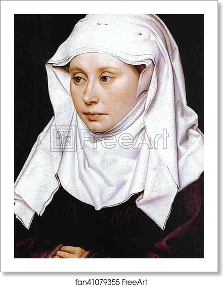 Free art print of Portrait of A Woman by Robert Campin (Master Of Flemalle)