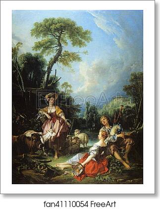 Free art print of A Summer Pastoral by François Boucher