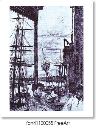 Free art print of Rotherhithe by James Abbott Mcneill Whistler
