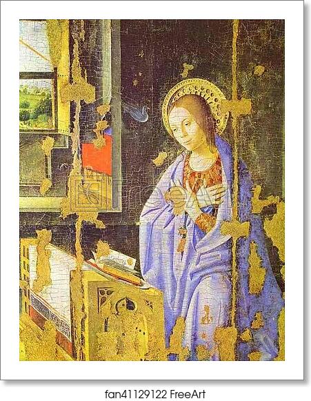 Free art print of The Annunciation by Antonello Da Messina