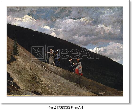 Free art print of In the Mountains by Winslow Homer Free art print of In the Mountains by Winslow Homer