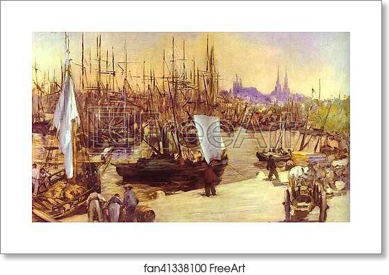 Free art print of The Harbour at Bordeaux by Edouard Manet Free art print of The Harbour at Bordeaux by Edouard Manet