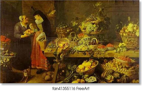 Free art print of Fruit Stall by Frans Snyders