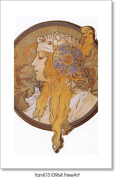Free art print of Byzantine Head-Blonde by Alphonse Mucha Free art print of Byzantine Head-Blonde by Alphonse Mucha