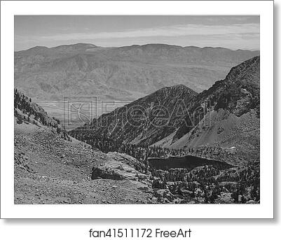 Free art print of Owens Valley from Sawmill Pass, Kings River Canyon (Proposed as a national park), California, 1936. Photographs of National Parks and Monuments, compiled 1941 - 1942, documenting the period ca. 1933 - 1942. by Ansel Adams (1902-1984) Free art print of Owens Valley from Sawmill Pass, Kings River Canyon (Proposed as a national park), California, 1936. Photographs of National Parks and Monuments, compiled 1941 - 1942, documenting the period ca. 1933 - 1942. by Ansel Adams (1902-1984)
