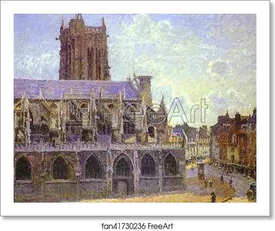 Free art print of The Church of St. Jacques at Dieppe by Camille Pissarro Free art print of The Church of St. Jacques at Dieppe by Camille Pissarro